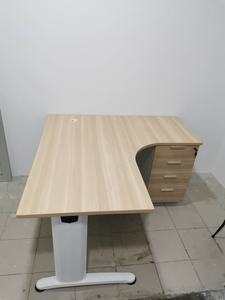 AY <b>Office</b> System Durable L-Shaped <b>Office</b> Desk with Metal Legs and Storage Drawer Minimalist Design for Commercial Use - Product Image 4