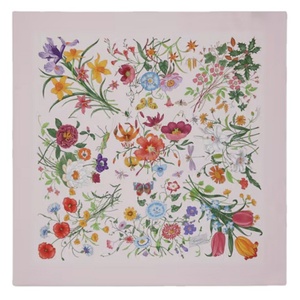Bandana en coton biologique, taille personnalisée, prix d'usine, design de logo, impression numérique, foulard carré double face, mode quatre saisons - Product Image 1