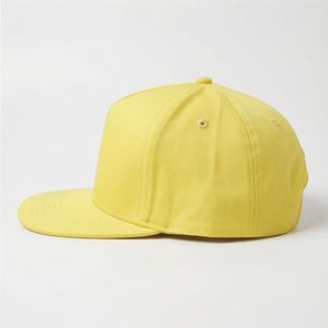 Gorra de Béisbol con Visera Plana Amarilla, Gorra Informal para Mujer, Diseño de Ajuste Relajado, Estética Informal, Universal para Hombre, Adaptable, de Algodón - Product Image 3