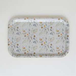 Plateau de service rond en émail fait main, motif abstrait rose et violet, en métal, vaisselle de luxe, décoration d'intérieur, cadeau, vente en gros - Product Image 4