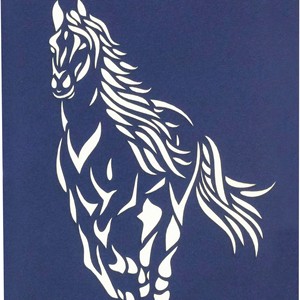 Tarjeta de felicitación de papel con diseño de caballo 2026, tarjeta 3D emergente hecha a mano, tarjetas emergentes de Año Nuevo, tarjeta 3D emergente, regalo especial 2026 - Product Image 4