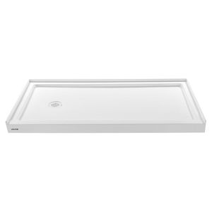 Piatto Doccia Rettangolare in Acrilico PVC Bianco 152x76 cm con Soglia Singola e Base Antiscivolo - Product Image 1
