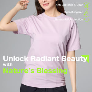 2025 personalizable 240gsm mujer refrigeración bambú y algodón Mujer camiseta Boxy Smart Casual diseño sólido patrón Jersey tela - Product Image 4