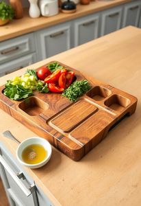 เขียงไม้พรีเมียม AZ ENTERPRISES รุ่น AZE-657 ชุดเขียงเสิร์ฟชีส รูปทรงสี่เหลี่ยมผืนผ้า ปรับความหนาได้ |   ทนทาน - Product Image 2