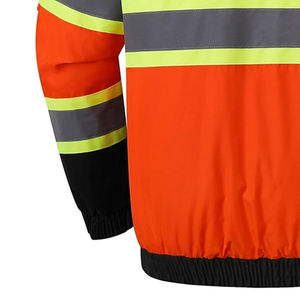 Veste de sécurité réfléchissante la plus vendue, veste de travail pour hommes, polaire 2 en 1, vêtements de travail haute visibilité, vêtements d'hiver certifiés CE - Product Image 5
