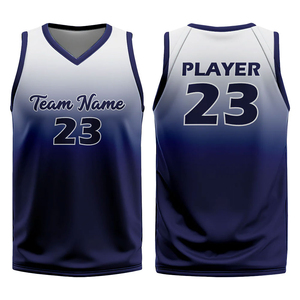 Conjunto de Uniforme de Baloncesto Sublimado Personalizado, Sin Mangas, Unisex, Color Degradado, Transpirable, Uniforme Deportivo para Adultos, Todas las Temporadas - Product Image 2
