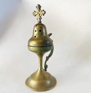 Wholesale Cheap Price Small Brass Incense <b>Burner</b> Temple Worship Prayer Meditation Altar Church Decorative Incense <b>Burner</b> - Product Image 1