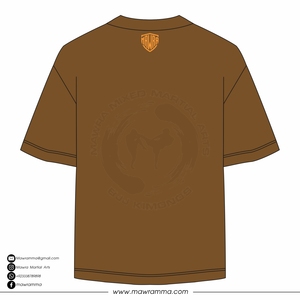 Camiseta de Manga Corta para Hombre, Diseño Estampado, Cuello Redondo, Corte Regular, Algodón Marrón, Estilo Casual, con la Frase "Think Positive Get Positive", Gran Venta - Product Image 6