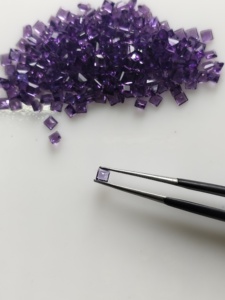 Ametista Africana Natural de 2.5MM con Corte Cuadrado Escalonado, Gemas Sueltas de la Mejor Calidad para la Fabricación de Joyas - Product Image 2
