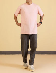 T-shirts de haute qualité pour hommes, en coton 100% tricoté, avec impression sérigraphique de luxe, logo de marque personnalisé - Product Image 4