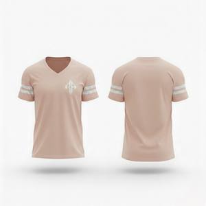 Camiseta de Fútbol Americano de Verano para Hombre de Alta Calidad, Cuello en V, Tallas Grandes, 100% Poliéster, Transpirable, de Secado Rápido, RIVIAN - Product Image 1
