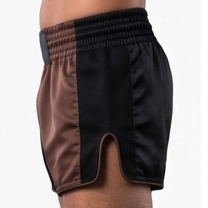 Pantalones Cortos de Artes Marciales Mixtas Negros Teñidos, Corte Regular, Poliéster/Nailon 220g, Secado Rápido, Transpirables, Unisex, Talla Adulto - Product Image 5