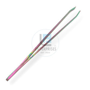 Instrumentos de Belleza, Pinzas para Cejas de Acero Inoxidable con Punta Curva, Ecológicas, con Logotipo Personalizado, Impresión Multicolor - Product Image 4