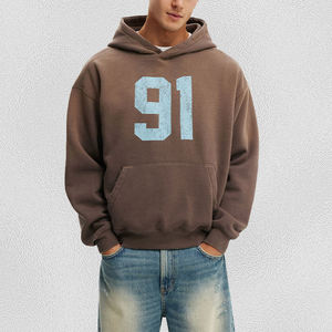 Sudaderas con Capucha de Forro Polar para Hombre, Personalizadas, de Alta Calidad, 100% Algodón, Estilo Urbano Invernal, Impresión en Serigrafía, Estilo Casual Vintage, Secado Rápido - Product Image 1