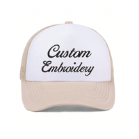 Casquette Trucker en Mousse à 5 Panneaux avec Logo Personnalisé, Dos en Maille Brodé, Réglable, Tendance, pour Hommes, Plage, Sport, Promotion, Marchandises de Marque