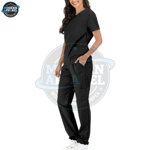 Unisex Scrub Suits Wholesale Cotton Polyester Medical Uniform <b>Sets</b> For <b>Doctors</b> And Nurses Hospital Workwear - Product Image 3