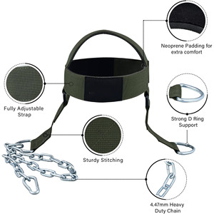 Neck Training Head Harness Men Women Gym Wrestling MMA Strength <b>Workout</b> Support <b>Band</b> OEM Supplier - Product Image 3