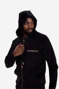 Ensemble sweat à capuche et short noir et or - Product Image 6