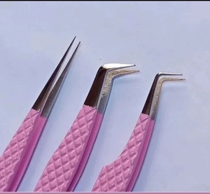 High Quality Eyelash Extension Tweezers Stainless Steel <b>Precision</b> <b>Tools</b> Set Anti-magnetic Acid-resistant Toothed - Product Image 3