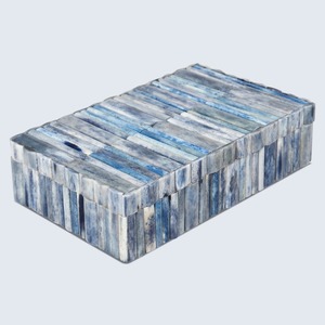 <b>Vintage</b> Inspired Bone Inlay Storage <b>Box</b> for Jewelry Keepsakes and Collectibles - Product Image 1