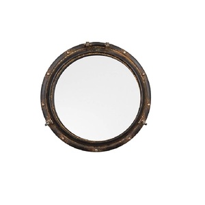 Vintage Nautical Porthole Wall <b>Mirror</b> Antique Finish Round Metal Decorative <b>Mirror</b> for Living Room Bathroom Entryway - Product Image 1