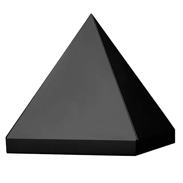Schwarzer Obsidian natürliche Pyramide Kristall Chakra Heilung Reiki Stein Hochwertige handgemachte Edelstein Strahlung Ablenkung Home Decor