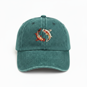 Fashion Baseball 6 Panel Hat Adjustable <b>Flat</b> Brim Custom Embroidery Logo Vintage Wash <b>Summer</b> <b>Cap</b> 100% Acrylic OEM ODM - Product Image 2