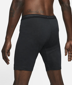 Pantalones Cortos Deportivos de Punto Negros para Hombre, Cintura Elástica, Secado Rápido, Color Sólido - Product Image 4