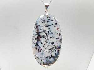 Colgante de ágata dendrítica, plata de ley 925, hecho a mano, piedra de Nuevo México, gema natural, collar, joyería, regalo para mujer - Product Image 6