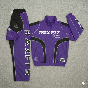 Rexfit Sports2026 Nuevo Conjunto Deportivo Reflectante para Hombre, Popular en EE. UU., Chaqueta Cortavientos y Pantalones Deportivos, Venta al Por Mayor, Impresión Personalizada - Product Image 3