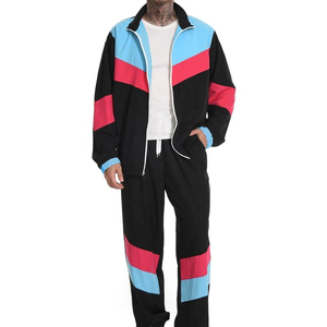 Ensemble de survêtement coupe-vent personnalisé en nylon et polyester, deux pièces, avec pantalon et veste zippés - Product Image 2