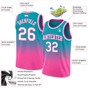 Maillots de basket personnalisés sublimés respirants en gros – T-shirts d'équipe à manches courtes avec impression de logo, service OEM - Product Image 2