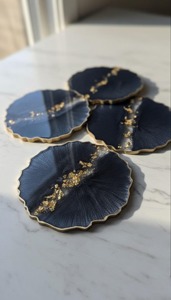 Epoxy Resin <b>Coaster</b> For Home Table Ware Office Tea Coffee <b>Drinking</b> <b>Coaster</b> Good Quality Product Handmade Resin <b>Coasters</b> - Product Image 2