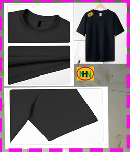 Wholesale Blank Custom 100% Cotton T-Shirt Front Logo Men's Printed Eco-Friendly Silk Screen Breathable Formal <b>White</b> Black 180g - Product Image 5