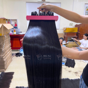 Extensions de cheveux raides et sains de qualité supérieure de 20 pouces, cheveux humains bruts super épais, grand stock, prêt à expédier, vente de Noël - Product Image 4