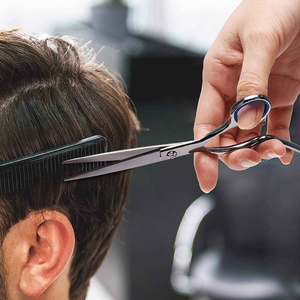 Tijeras de Peluquería Profesionales de Acero Inoxidable con Hoja Afilada para Diestros, Tijeras de Corte de Pelo de Mango Largo, Herramienta de Peluquería - Product Image 5