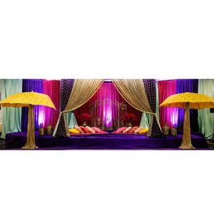 Accessoires de décoration pour la cérémonie du mariage Mehndi, 1 pièce, éléments de décoration traditionnels du mariage asiatique sange, scène - Product Image 1