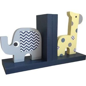 Sujetalibros de Madera con Forma de Elefante, Estilo Escandinavo, para Niños, Estantes de Madera Grises, Accesorios de Decoración para Habitación Infantil - Product Image 4