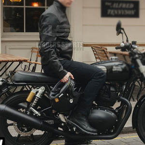 Chaqueta de Motocicleta de Cuero para Hombre, Impermeable, Transpirable, de Invierno, de Alta Calidad, Ligera y Fácil de Usar - Product Image 6