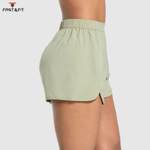 กางเกงโยคะชายหาดสีพื้นไซส์ใหญ่สำหรับผู้หญิงรุ่นใหม่ ระบายอากาศได้ดี กางเกงขาสั้นชายหาดแบบเรียบๆ สั่งทำได้ - Product Image 3