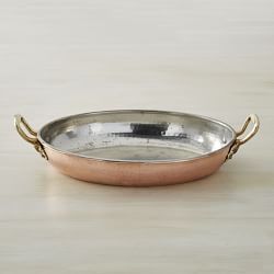 Sartén de Cobre Hecha a Mano con Mango de Latón, Acabado Martillado para Cocinar y Servir, Utensilios de Cocina Artesanales Tradicionales para Uso en la Cocina - Product Image 5