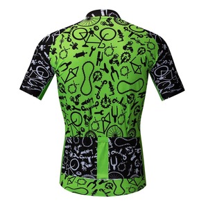 Camisetas de Ciclismo de Manga Corta para Hombre, Estampadas, Transpirables, de Secado Rápido, 100% Poliéster, Estampado por Transferencia de Calor - Product Image 3