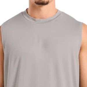 Chemise sans manches pour homme, tissu léger à séchage rapide, col rond, idéale pour la remise en forme, la salle de sport, la course à pied et les entraînements - Product Image 3
