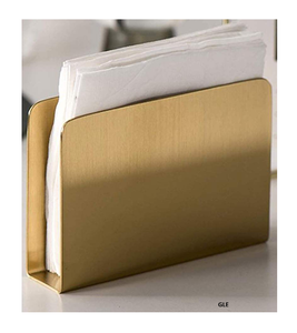 Hot Seller New Arrival Golden Finished Iron Metal Square Shape Attractive Design <b>Paper</b> Holder Napkin Holder <b>Paper</b> <b>Tissue</b> Holder - Product Image 4