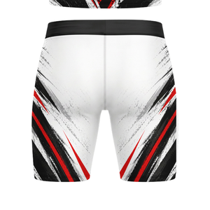 Conjunto de Camiseta y Pantalones Cortos Ajustados de Fútbol 7v7 para Niños Chevron, Cuello Redondo, Sin Mangas, Uniforme Juvenil Personalizado con Nombre y Número del Jugador - Product Image 6