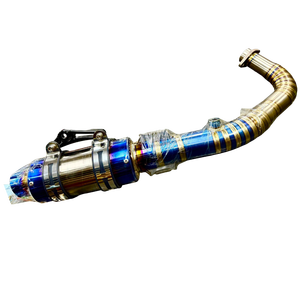 KAO Rainbow Titanium Alloy Motorcycle Exhaust Pipe Taiwan OEM Manufacturer - Product Image 2
