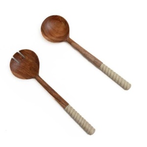 Eco Friendly Wooden Spoon & Fork Cutlery Tableware Wooden Spoon Restaurants Hotels <b>Tabletop</b> Wooden Flatware Set - Product Image 5