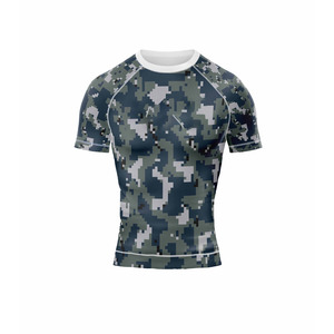 Unisex Performance Rash Guard Four-Way Stretch Quick Dry Lightweight Breathable MMA Sportswear - Product Image 3