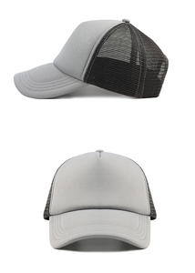 High Quality Design 6 Panel 3d Embroidery <b>Flat</b> Brim Foam Trucker <b>Hat</b> Canvas Fitted Snapback Foam Trucker <b>Hat</b> For Men - Product Image 4