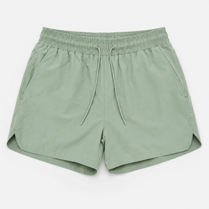 Pantalones cortos de verano negros personalizados para hombre, shorts holgados de doble cintura, estilo biker, de algodón, con pedrería, para hombre - Product Image 1